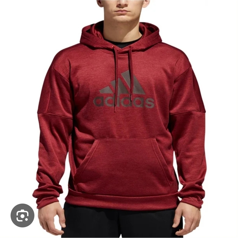 Adidas Men's Maroon Hoodie
